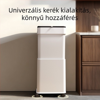 Fedeles háztartási szemetes, magassága állítható, nagy kapacitású, otthonra és irodába, mozgatható