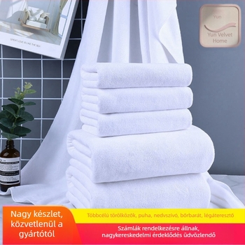 Egyszer használatos mikroszálas hotel törölközők, fehérek, általános használatra