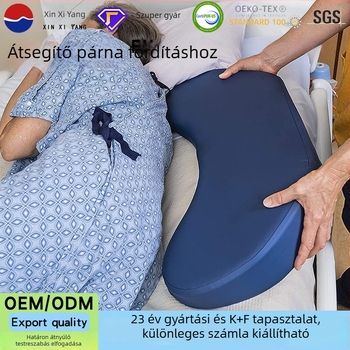 Felfekvés elleni háromszög alakú párna magas sűrűségű habbal – deréktámasz idős nőknek és terhes nőknek, segítség az oldalra forduláshoz