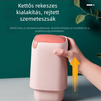 Mini asztali szemetes nordikus stílusban, aranyos otthoni és irodai papírkosár, kis kreatív kuka