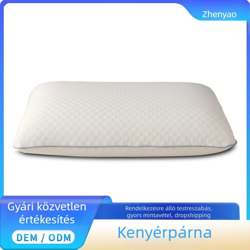 Memóriás habból készült párna lassú visszatéréssel, nyaki támaszt nyújtó párna