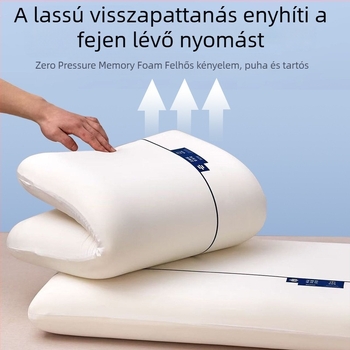 Hotel-stílusú memóriahabos nyaki párna – nyomásmentes mély alvás Pro II generáció, felhő párna mag