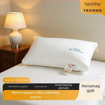 Pamutból készült nyakpárna, japán stílusú, ultra-soft töltéssel, poliészter rosttal, felnőtteknek, otthoni használatra