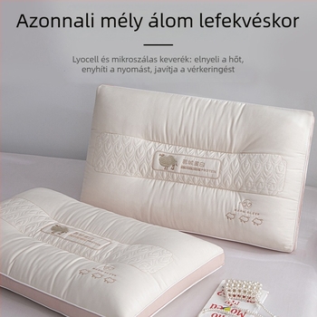 Felnőtt nyaki gerincet támogató párna, puha poliészter rostos töltettel, téglalap alakú, egy személyre