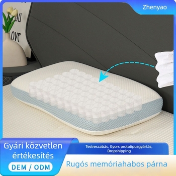 Antiallergén rugós párna Pro oldalt fekvéshez, nyaki támasztás, memóriahabos párna