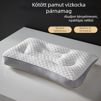 Water Cube lélegző nyakpárna nyaki támasz a pihenéshez, téglalap alakú velúr töltetű párna, felnőtteknek, egyéni használatra