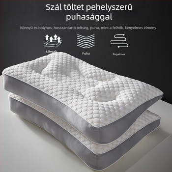 Water Cube lélegző nyakpárna nyaki támasz a pihenéshez, téglalap alakú velúr töltetű párna, felnőtteknek, egyéni használatra