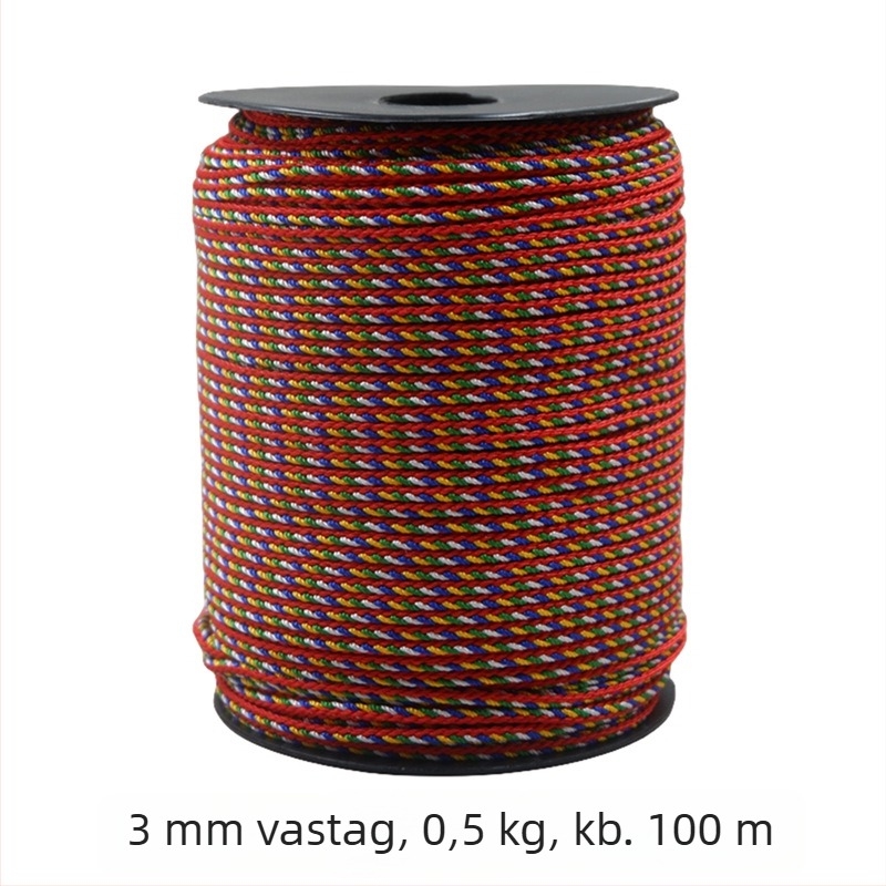 Öt színű nylon fonalból készült, fonott karkötő, kézzel készített DIY színes zsinór, 3 mm szélesség, motív Sárkányhajó fesztivál