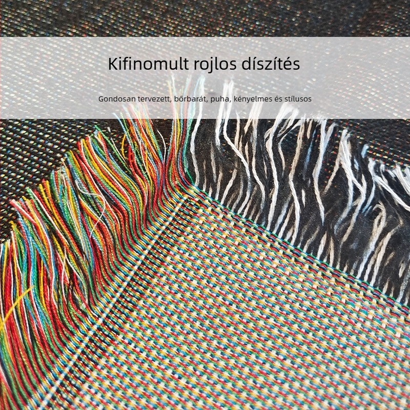 Csúszásmentes, foltálló egyrészes strandtörölköző és teljes kanapé takaró, jacquard szövésben