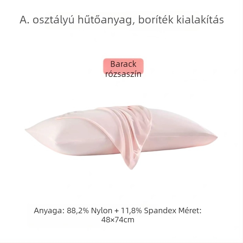 Hűsítő Ice Silk párnahuzat nylon belső résszel, A osztály, a párna magjának burkolatához, nyár