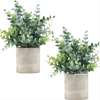 Élethű eukaliptusz bonsai - dekoratív növény nappalira és íróasztalra