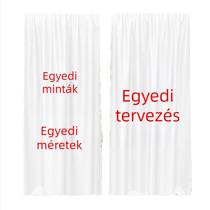 Macskás motívumú függöny csillagokat bámuló macska mintával, hálószoba és nappali ablakához