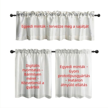 Minimalista vonalrajzos digitális nyomtatású függönyök nappalira és hálószobába, szekrényekhez porvédő dekorral