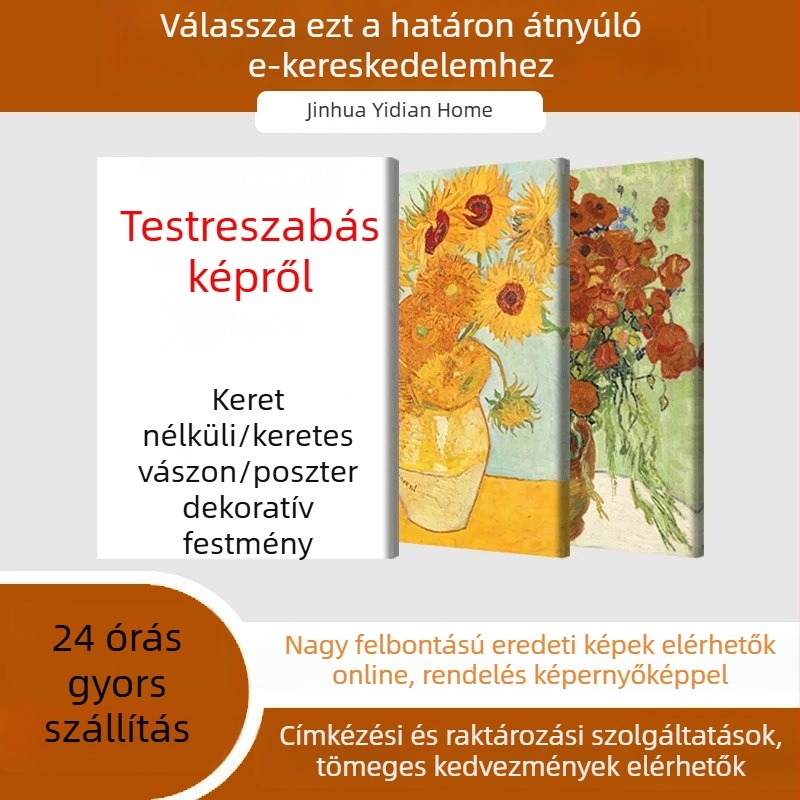 Modern minimál stílusú olajfestmény vásznon, keret nélküli, egy panel, tengerparti absztrakt és kalligráfia
