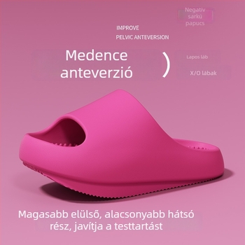 Női arch-támogatásos papucs a medence előre dőlésének korrekciójával, 4 cm vastag talp, beltéri és kültéri használatra, nyár.