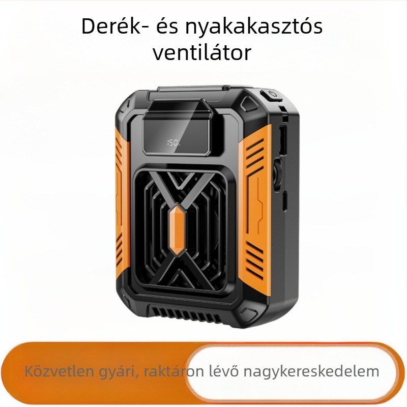 Derékra szerelhető ventilátor félvezetős hűtéssel, mini hordozható légkondicionáló kültéri használatra