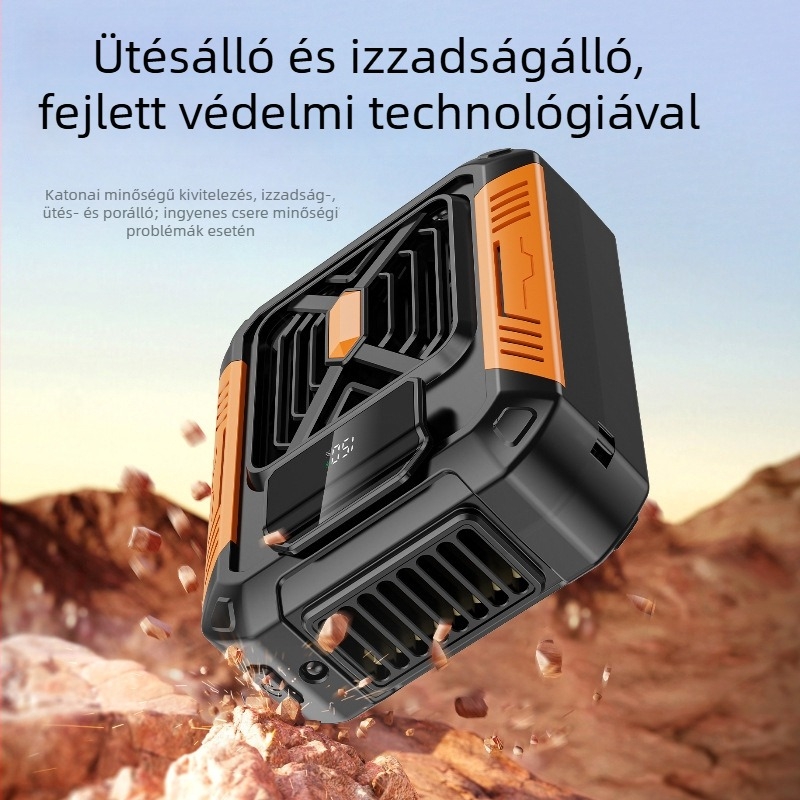 Derékra szerelhető ventilátor félvezetős hűtéssel, mini hordozható légkondicionáló kültéri használatra