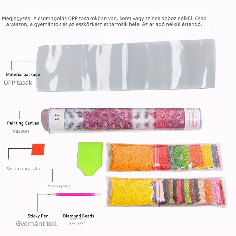 5D gyémántfestő készlet — Állati sorozat, DIY téma