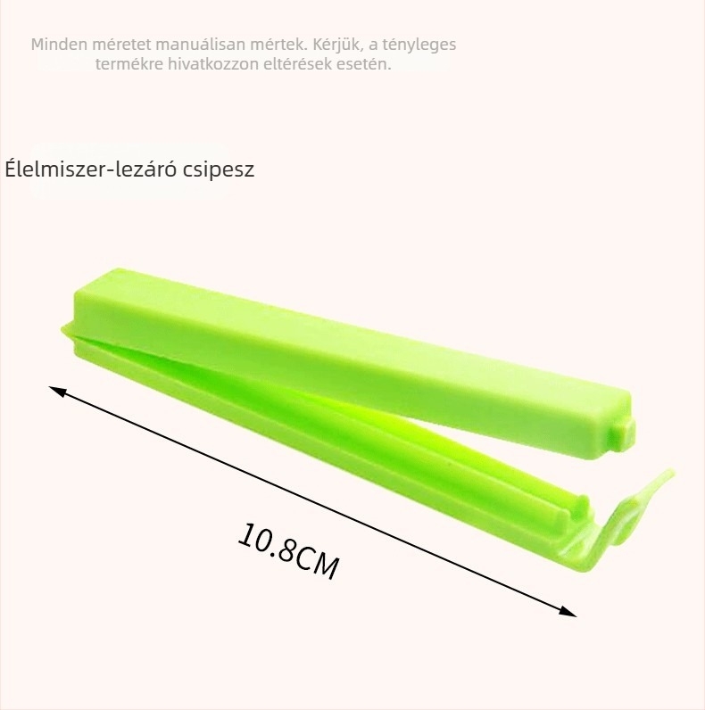 Rúd-stílusú élelmiszerzáró klipek műanyag zacskókhoz – cukorka színű