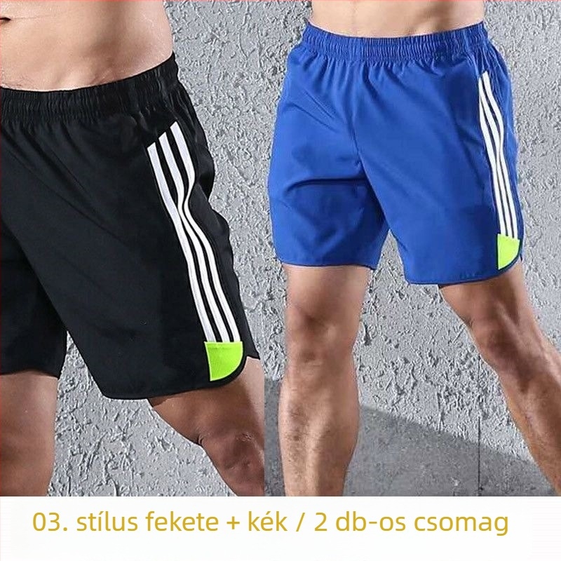 Férfi 3/4 hosszú edzőshortok, gyorsan száradó, könnyű és elasztikus