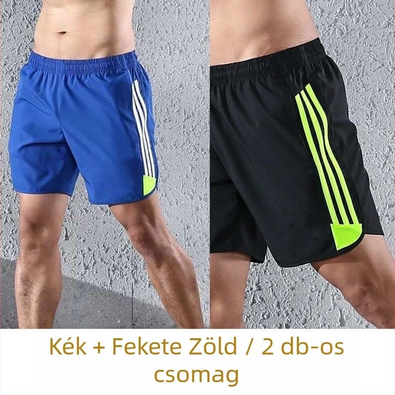 Férfi 3/4 hosszú edzőshortok, gyorsan száradó, könnyű és elasztikus