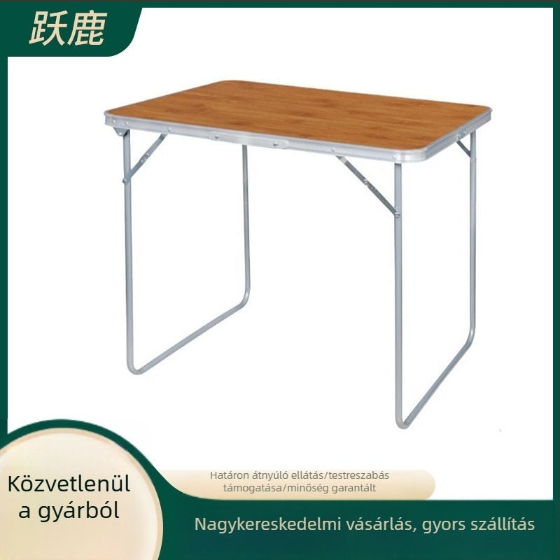 Rena összecsukható asztal kültéri és otthoni használatra, keret magas széntartalmú acélból, 80×60×70 cm