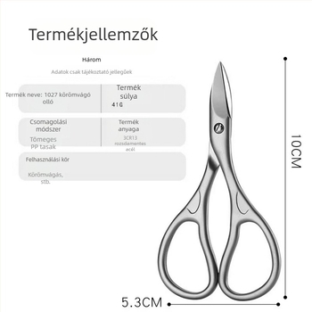 Férfiaknak készült rozsdamentes acél körömvágók, élesek a kéz- és lábkörmök vágásához, hordozható otthoni használatra