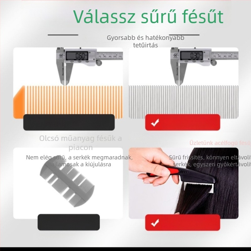 Ultra sűrű fogú fejfésű gyerekeknek – eltávolítja a fejtetveket és a tojásokat