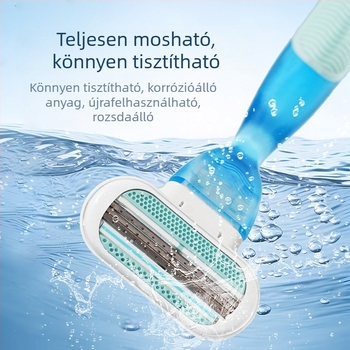 Női kézi borotva háromlamellás rendszerrel és ultra vékony karcolásálló pengékkel