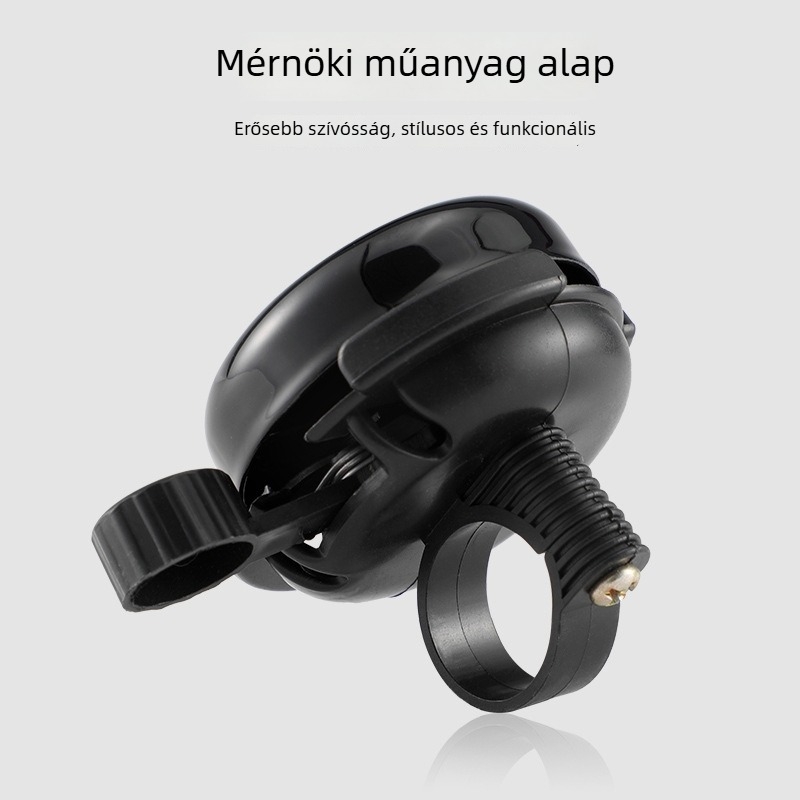 QITA 99-6 ABS lapos kerékpárcsengő, hegyi kerékpárokhoz, gyerekkerékpárokhoz és robogókhoz, átmérő 5,8 cm