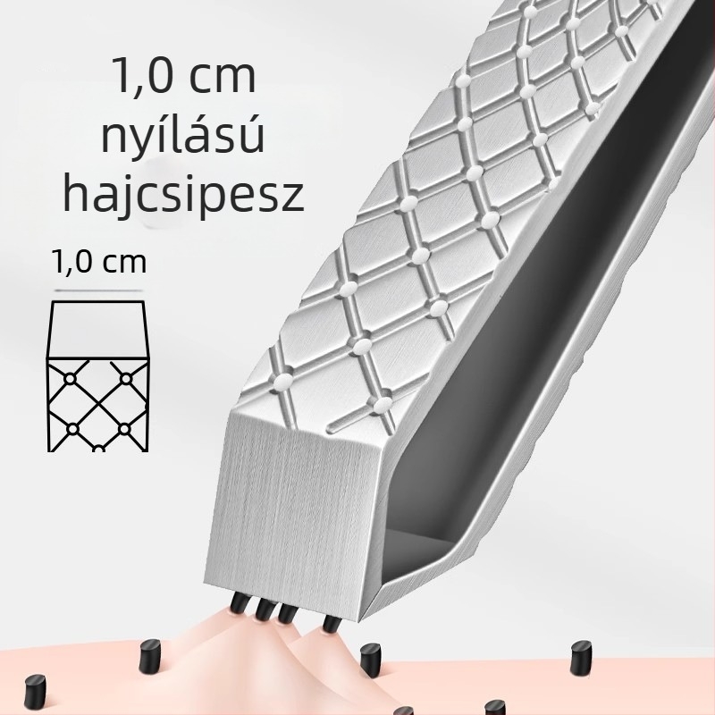 1 cm széles szájú hajszálcsipesz, szakáll- és szemöldök szedésére, kézi férfi ápoló eszköz, fehér haj eltávolítására