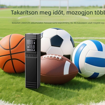 Vezeték nélküli, hordozható elektromos labdapumpa – futballhoz, kosárlabdához és röplabdához, univerzális felfújó