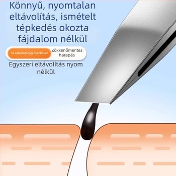 Mágnes nélküli szemöldök klipek precíz csipeszekkel, kis fogóval szemöldökre, szakállra és orrszőrökre