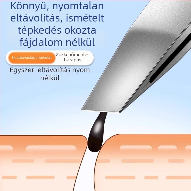 Mágnes nélküli szemöldök klipek precíz csipeszekkel, kis fogóval szemöldökre, szakállra és orrszőrökre