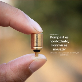 Sárgaréz gázpalack-szelep és felfúvó adapter kemping tűzhelyekhez