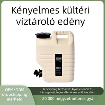 Élelmiszer-minőségű kültéri víztároló vödör, 12L/18L, hordozható kempingezéshez és autóhoz