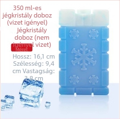 Újrahasználható kék jégkristály doboz légkondicionálókhoz és ventilátorokhoz - univerzális jégtábla, víz nélkül