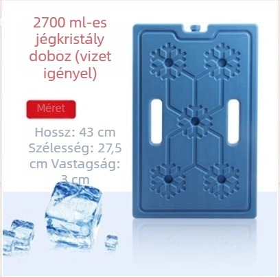 Újrahasználható kék jégkristály doboz légkondicionálókhoz és ventilátorokhoz - univerzális jégtábla, víz nélkül