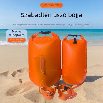 Kétkamrás úszó táska, vastagított mentőlabdával, felnőtt méret, vízálló