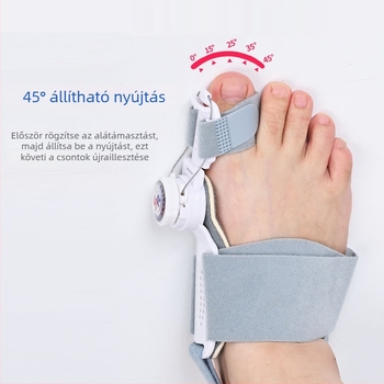 Állítható Hallux Valgus korrektor, uniszex lábujj-elválasztó, ortopédiai eszköz a nagy lábujjhoz