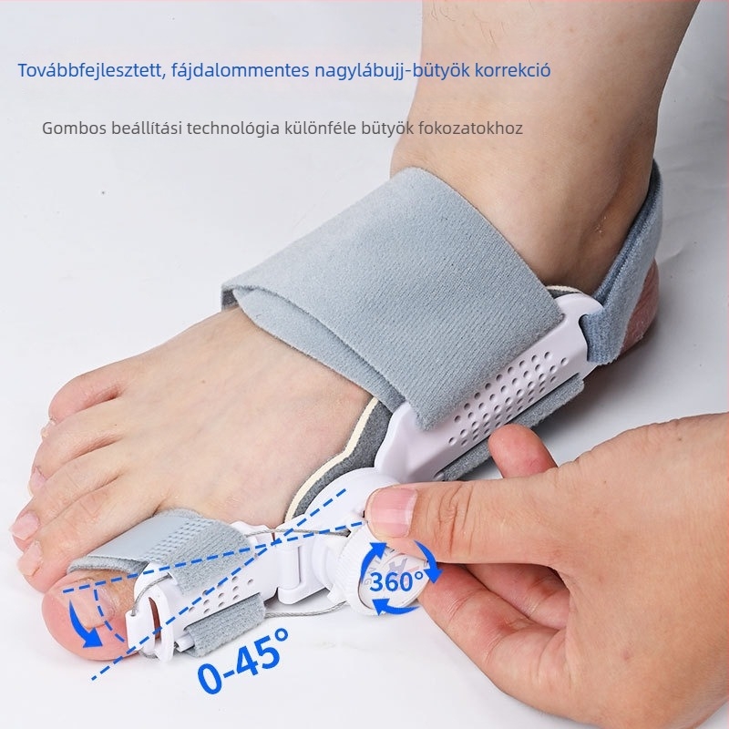 Állítható Hallux Valgus korrektor, uniszex lábujj-elválasztó, ortopédiai eszköz a nagy lábujjhoz