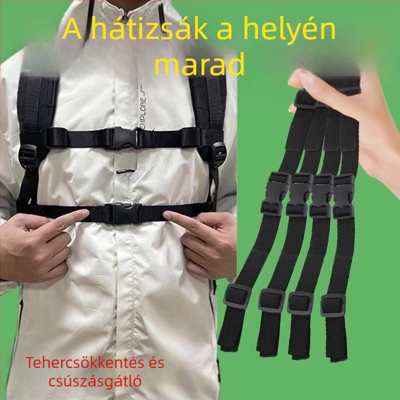 Kültéri hátizsákhoz anti-slip mellkasi övcsat, univerzális gyerekeknek és felnőtteknek