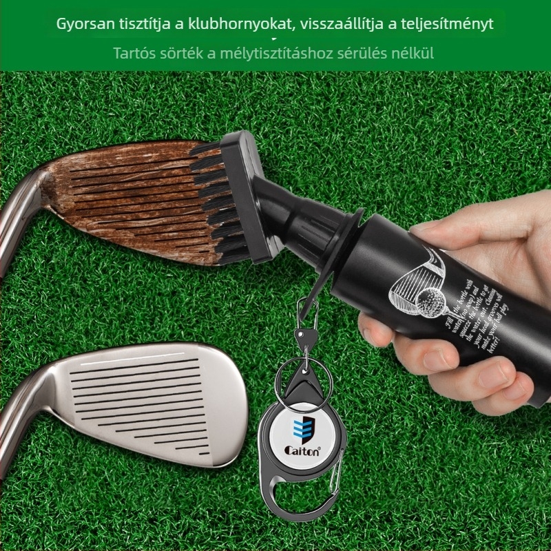 Klasszikus modell: Golflabda barázdáinak tisztító ecset vízspricceléses, nyomó típusú tisztító ecset golflabdákhoz