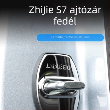 S7-es autóajtó zárfedél – rozsdamentes acél, dekoratív korrózióálló védőfedél