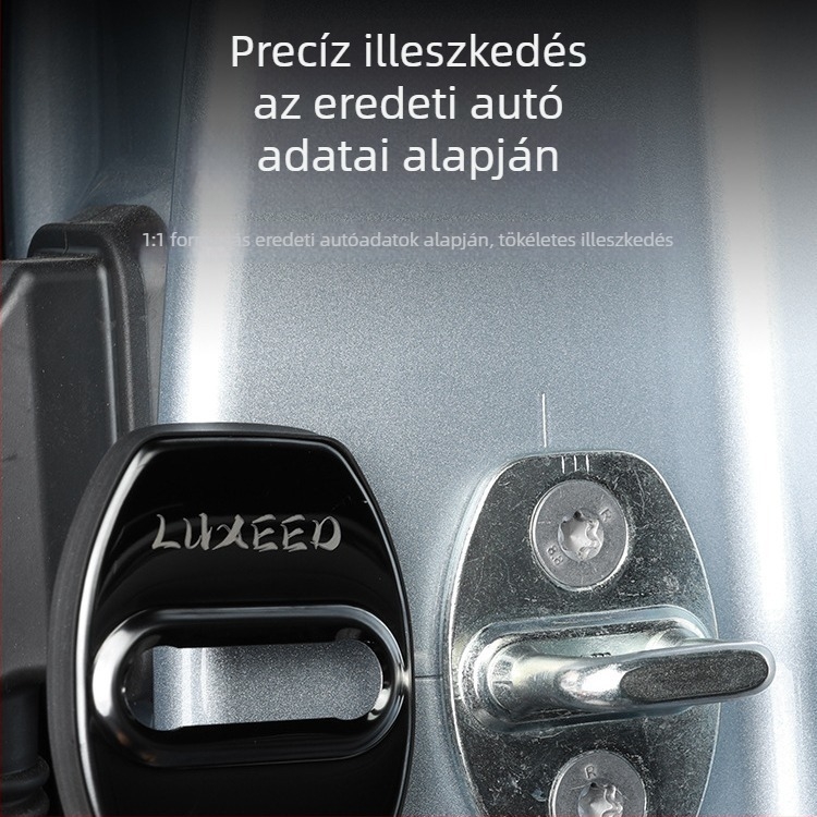 S7-es autóajtó zárfedél – rozsdamentes acél, dekoratív korrózióálló védőfedél