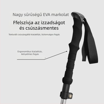 Newcaso összecsukható túrabot, 7075-ös alumínium ötvözet, ultra könnyű, öt részes, golyózáras
