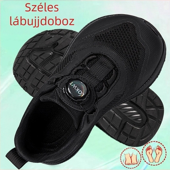 Uniszex széles orrú futócipő, extra széles, légáteresztő és kényelmes, tavasz–őszre, mindennapi casual cipő széles lábfejre és hallux valgusra