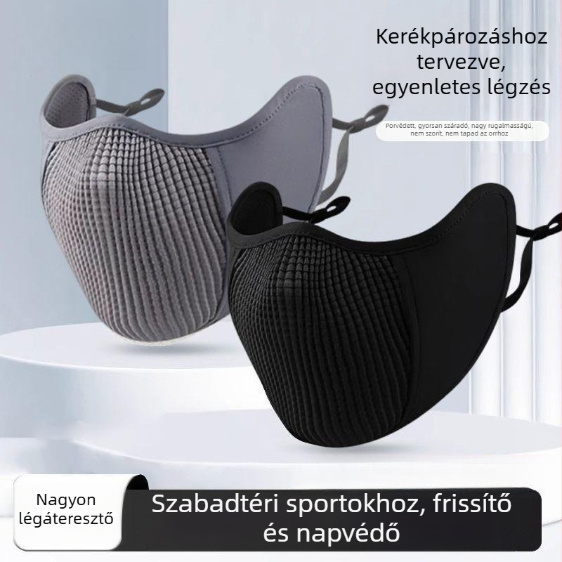 Légáteresztő kültéri hegymászó maszk, 3D formájú, egyszerű és elegáns, sokoldalú a tavasz–nyárra, új modell sporthoz és kerékpárhoz