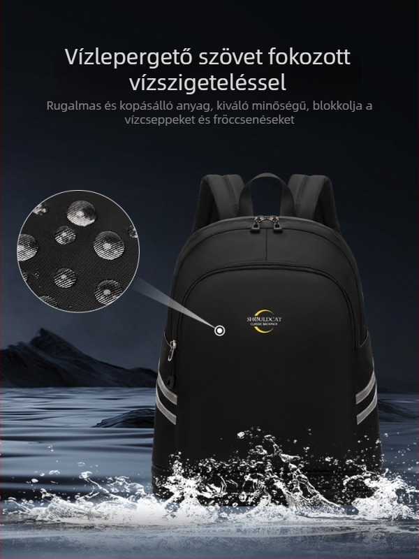 Száraz–nedves szétválasztású utazótáska, nagy kapacitású, rövid utazásokhoz; kézitáska, strandtáska és edzőtáska