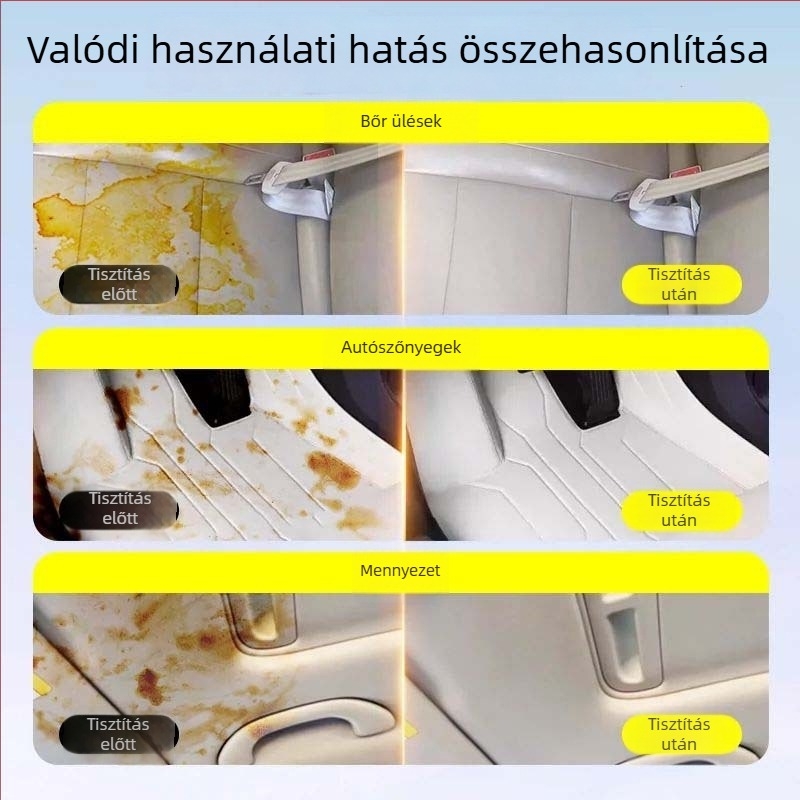 X’care Autó belső tér habos tisztító – öblítés nélkül, erős folteltávolítás bőr tetőpanelhez